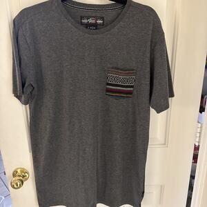 Beautiful Giant Men's Large T-Shirt Single Breast Pocket Short Sleeve Blk Size L